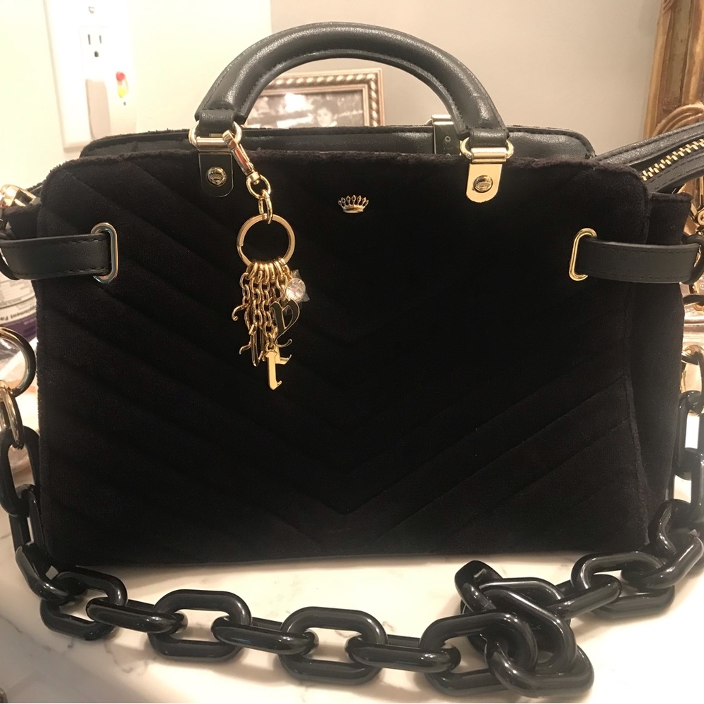 Juicy Couture Black Velour Bag